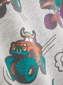 Dzieci Primark Topy I T-Shirty<Kolorowy T-shirt z krótkim rękawem i motywem rekina