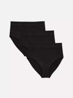 Damskie Primark Majtki Damskie<Komfortowe figi z wysokim stanem, 3 pary