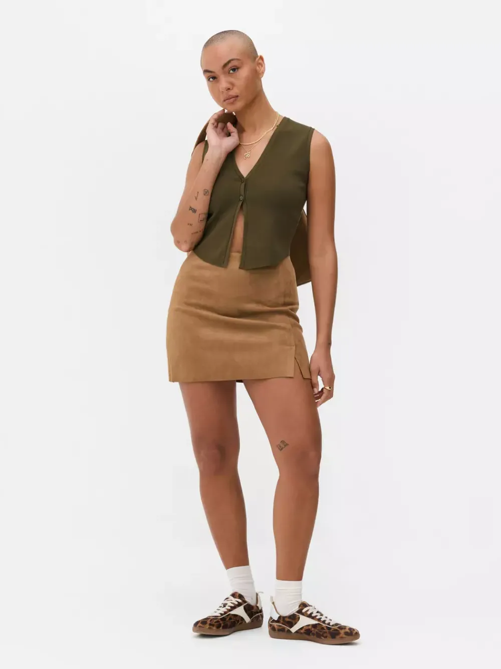Primark Topy I T-Shirty<Kompaktowy sweter rozpinany bez rękawów