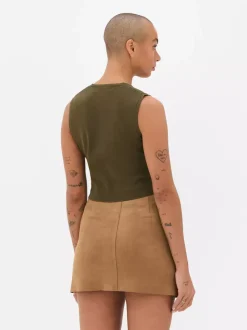 Primark Topy I T-Shirty<Kompaktowy sweter rozpinany bez rękawów