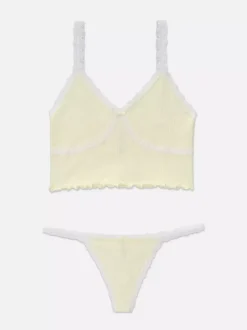 Damskie Primark Komplety Bielizny Damskiej<Komplet ażurowej bielizny z półgorsetem
