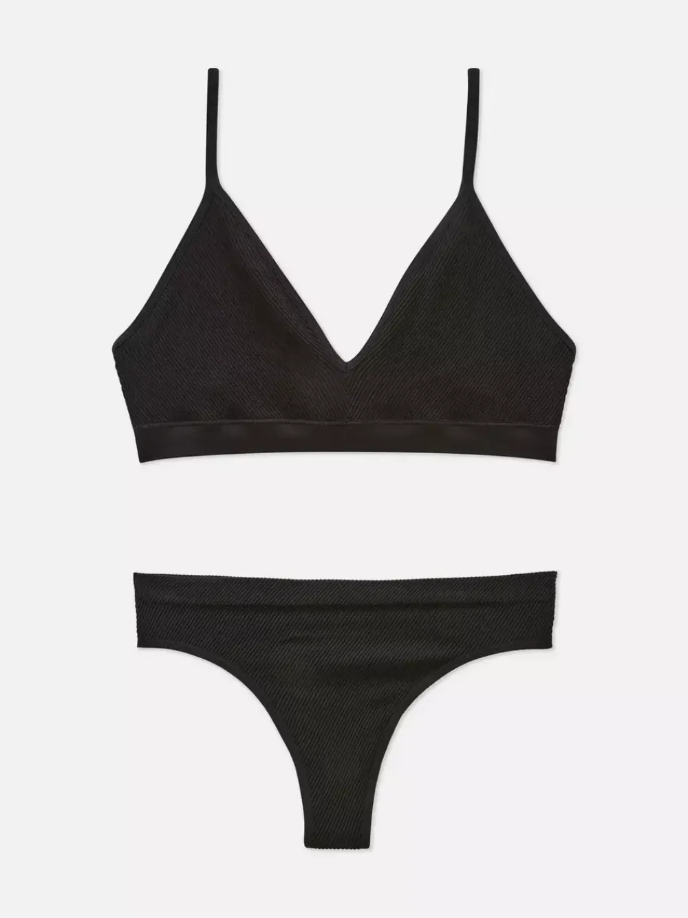 Damskie Primark Komplety Bielizny Damskiej<Komplet bielizny bezszwowej w prążki