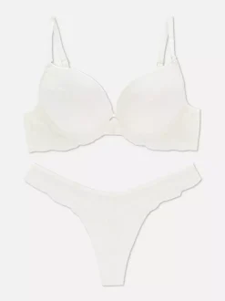 Damskie Primark Komplety Bielizny Damskiej<Komplet satynowej bielizny Maximise z koronką