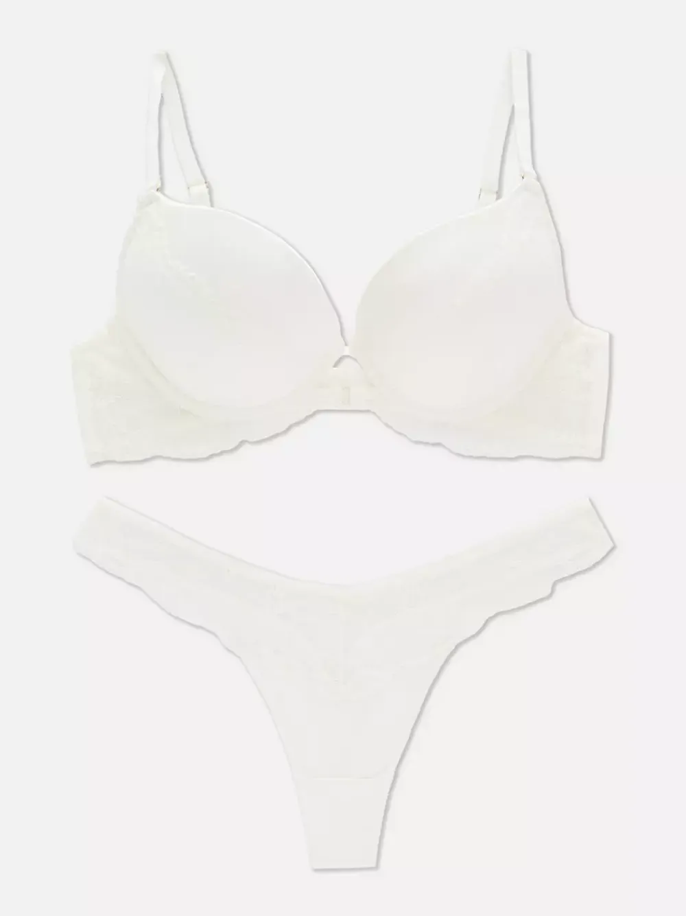 Damskie Primark Komplety Bielizny Damskiej<Komplet satynowej bielizny Maximise z koronką