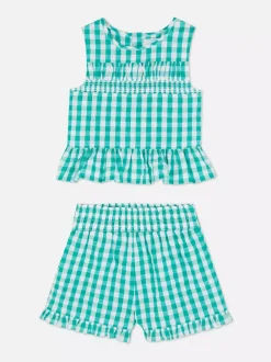 Dzieci Primark Komplety I Gotowe Stroje<Komplet z bluzką i szortami w kratkę vichy