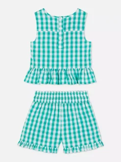 Dzieci Primark Komplety I Gotowe Stroje<Komplet z bluzką i szortami w kratkę vichy