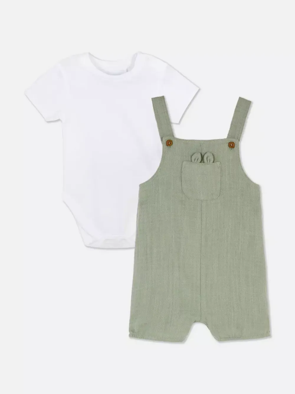Primark Komplety I Gotowe Stroje|Komplety I Gotowe Stroje<Komplet z body i ogrodniczkami dla noworodka