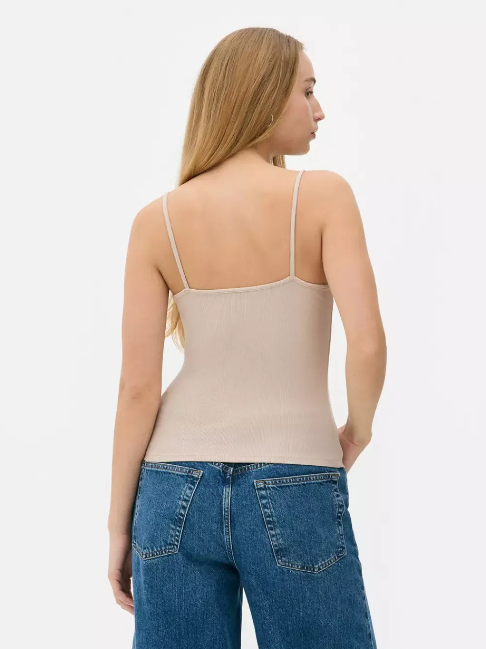 Primark Topy I T-Shirty<Koronkowa koszulka na ramiączkach w prążki
