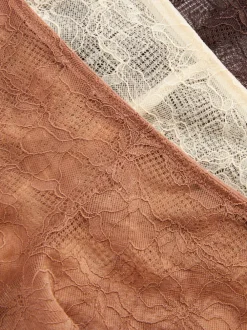 Damskie Primark Majtki Damskie<Koronkowe figi brazylijskie, 3 szt.