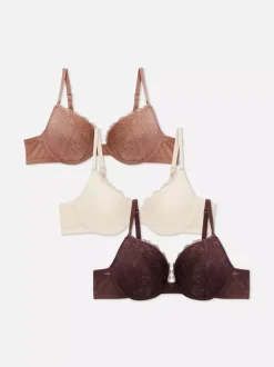 Primark Biustonosze<Koronkowy biustonosz push-up, 3 szt.