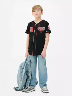 Dzieci Primark Topy I T-Shirty<Koszula bejsbolowa z motywem NBA Chicago Bulls