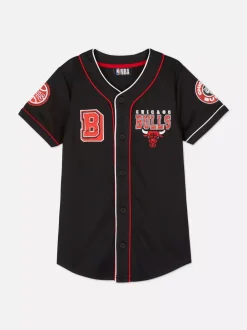 Dzieci Primark Topy I T-Shirty<Koszula bejsbolowa z motywem NBA Chicago Bulls