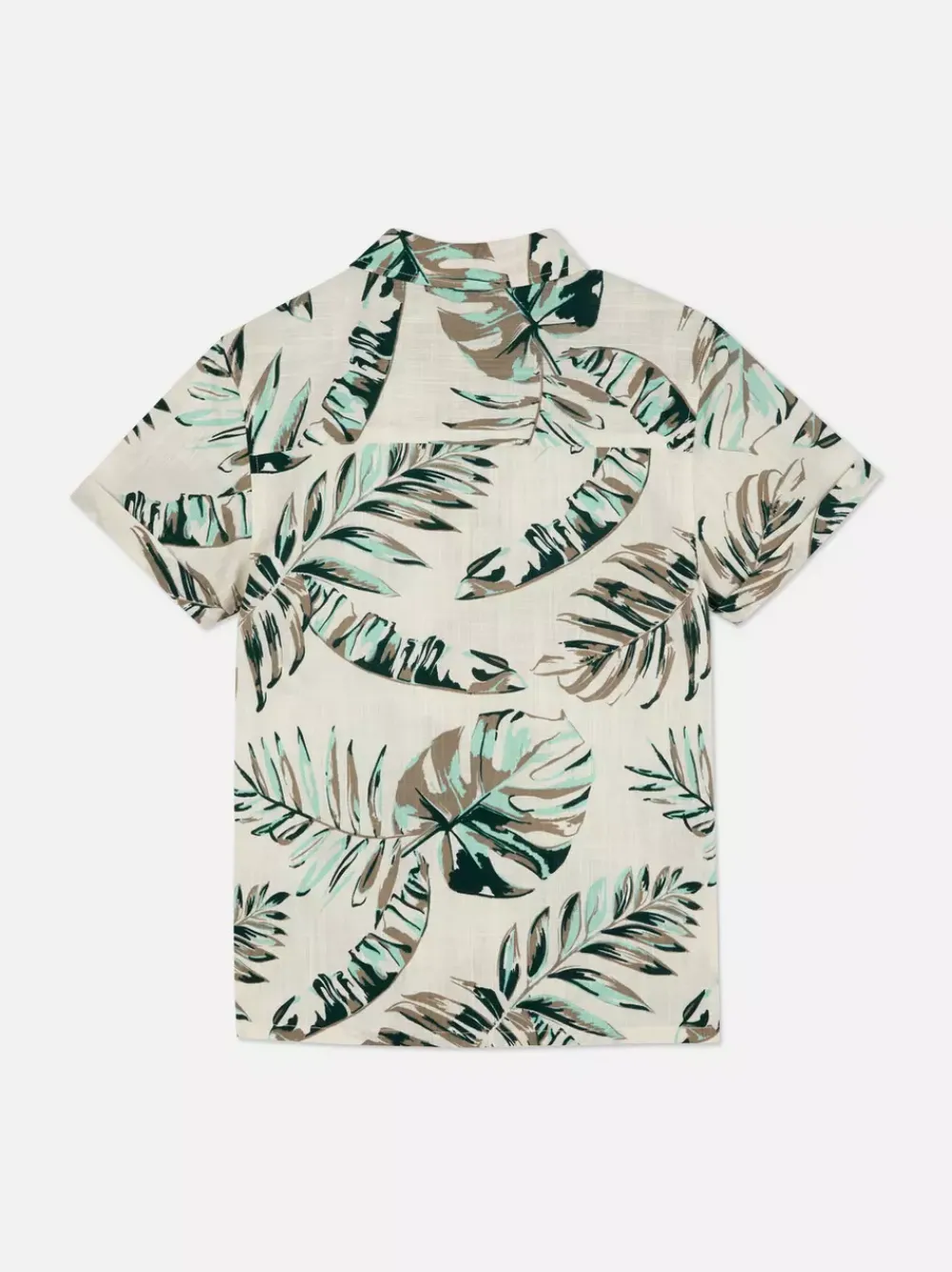 Dzieci Primark Koszule|Topy I T-Shirty<Koszula na guziki z krótkim rękawem we wzór w liście