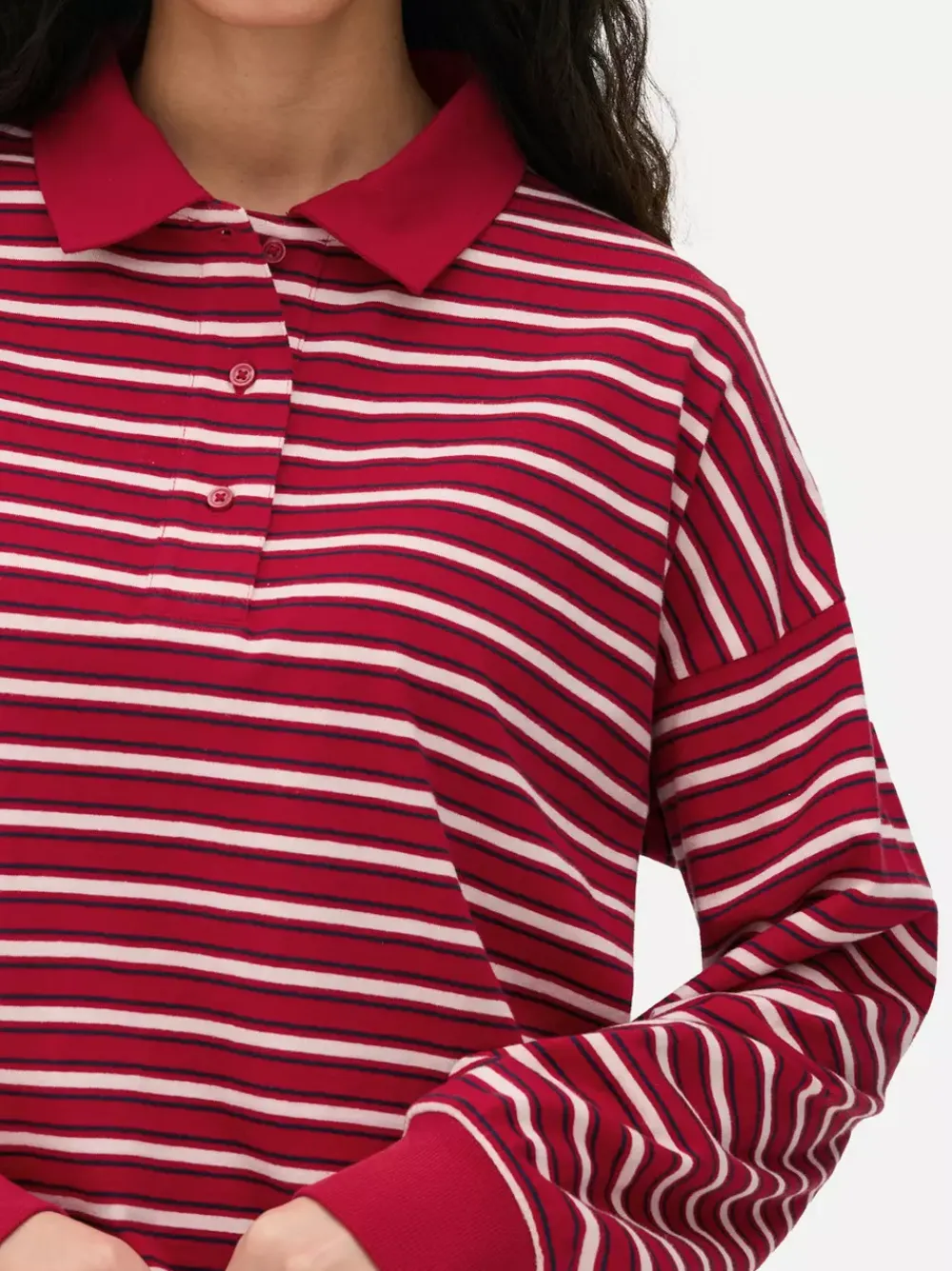 Primark Topy I T-Shirty<Koszula rugby w paski z długim rękawem