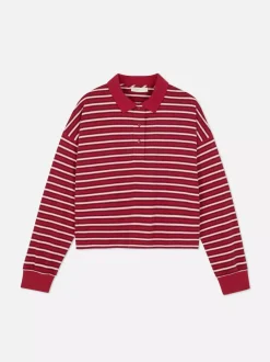 Primark Topy I T-Shirty<Koszula rugby w paski z długim rękawem