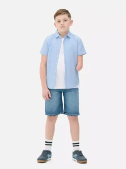 Dzieci Primark Koszule|Topy I T-Shirty<Koszula typu oksford z krótkim rękawem