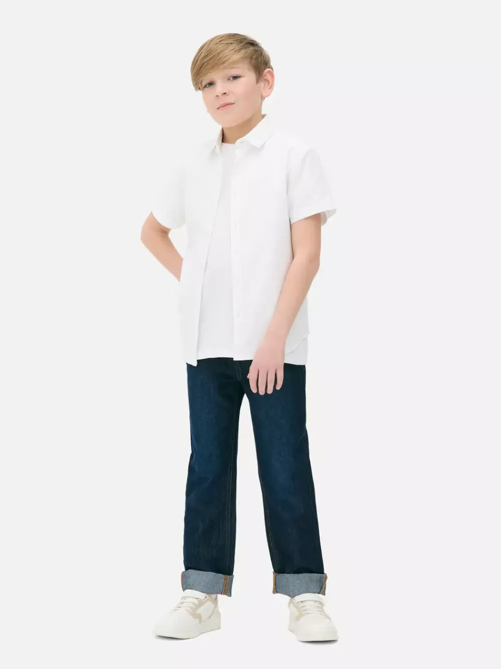 Dzieci Primark Koszule|Topy I T-Shirty<Koszula typu oksford z krótkim rękawem