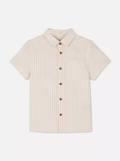 Dzieci Primark Topy I T-Shirty|Koszule<Koszula typu oxford w paski z krótkim rękawem