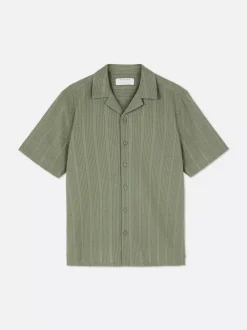Primark Garnitury I Eleganckie Ubrania|Koszule<Koszula w paski z tkaniny seersucker, krótki rękaw