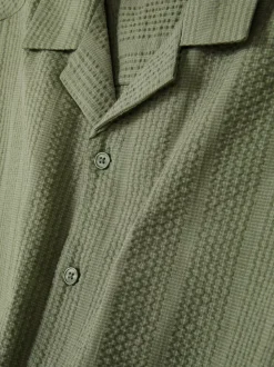 Primark Garnitury I Eleganckie Ubrania|Koszule<Koszula w paski z tkaniny seersucker, krótki rękaw