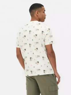 Primark Topy I T-Shirty<Koszula z krótkim rękawem i wzorem w palmy