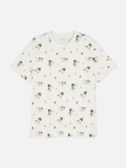 Primark Topy I T-Shirty<Koszula z krótkim rękawem i wzorem w palmy