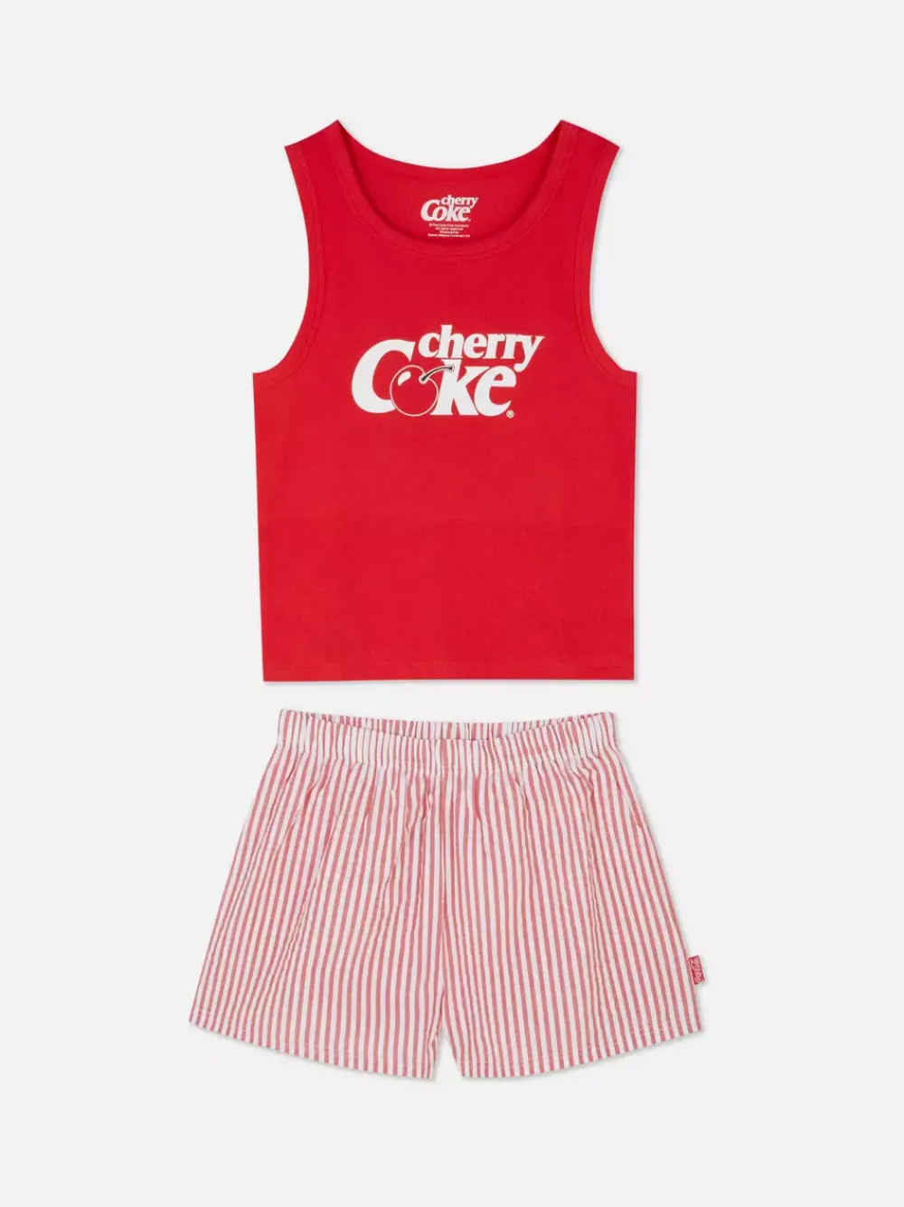 Primark Zestawy Piżamowe<Koszulka bez rękawów i szorty do spania, Cherry Coke