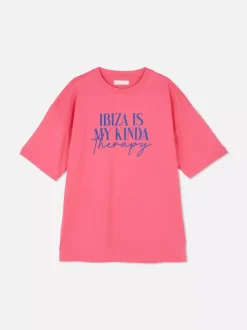 Primark Topy I T-Shirty<Koszulka oversize z napisem