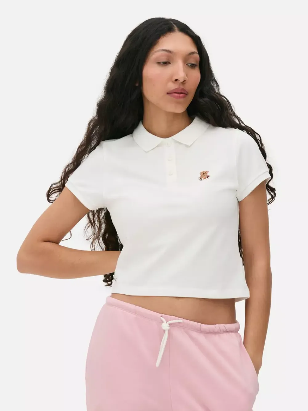 Primark Topy I T-Shirty<Koszulka polo z krótkim rękawem i haftowanym misiem