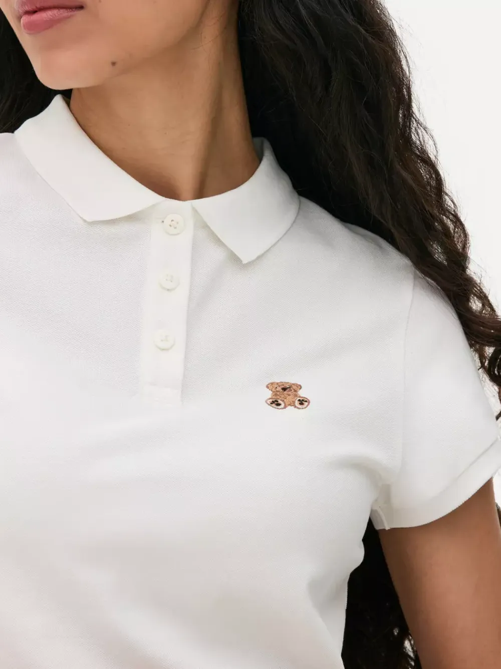 Primark Topy I T-Shirty<Koszulka polo z krótkim rękawem i haftowanym misiem