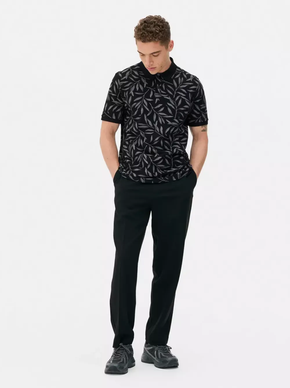 Primark Garnitury I Eleganckie Ubrania|Topy I T-Shirty<Koszulka polo z nadrukiem