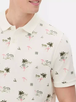 Primark Garnitury I Eleganckie Ubrania|Topy I T-Shirty<Koszulka polo z nadrukiem
