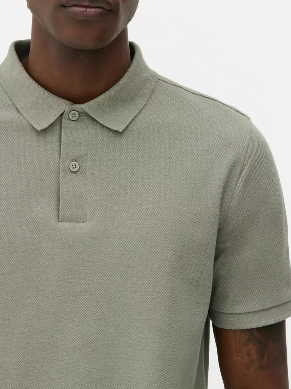 Primark Garnitury I Eleganckie Ubrania|Topy I T-Shirty<Koszulka polo z piki z krótkim rękawem