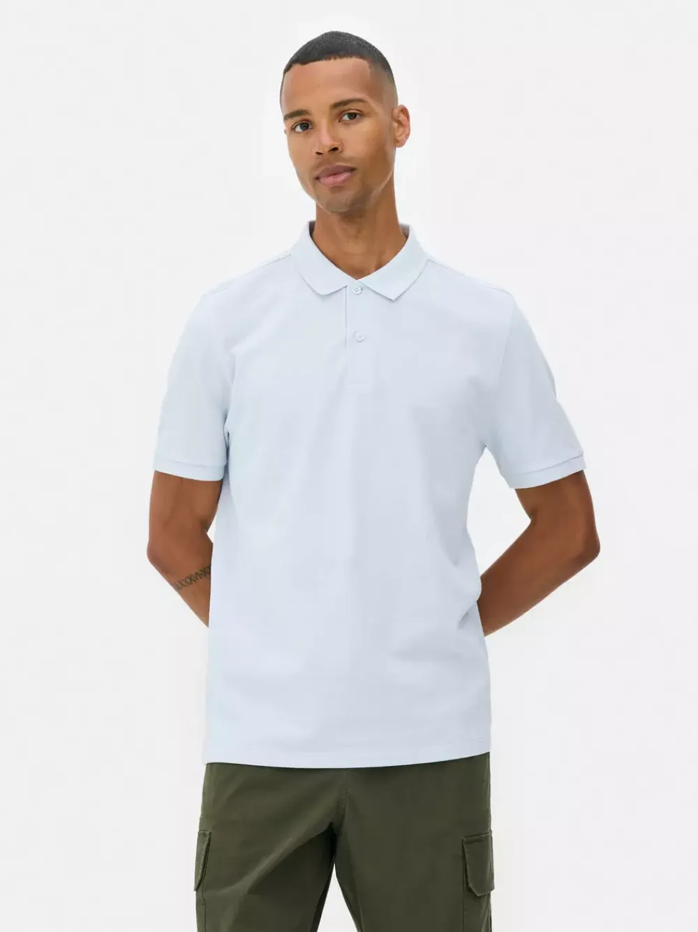 Primark Garnitury I Eleganckie Ubrania|Topy I T-Shirty<Koszulka polo z piki z krótkim rękawem