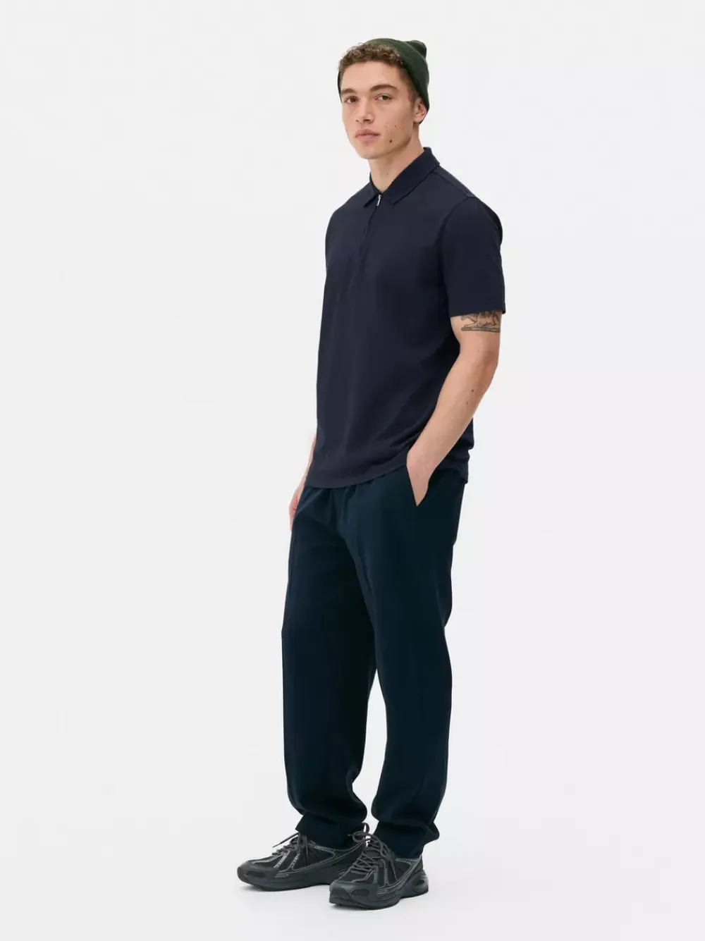 Primark Garnitury I Eleganckie Ubrania|Topy I T-Shirty<Koszulka polo z tkaniny seersucker