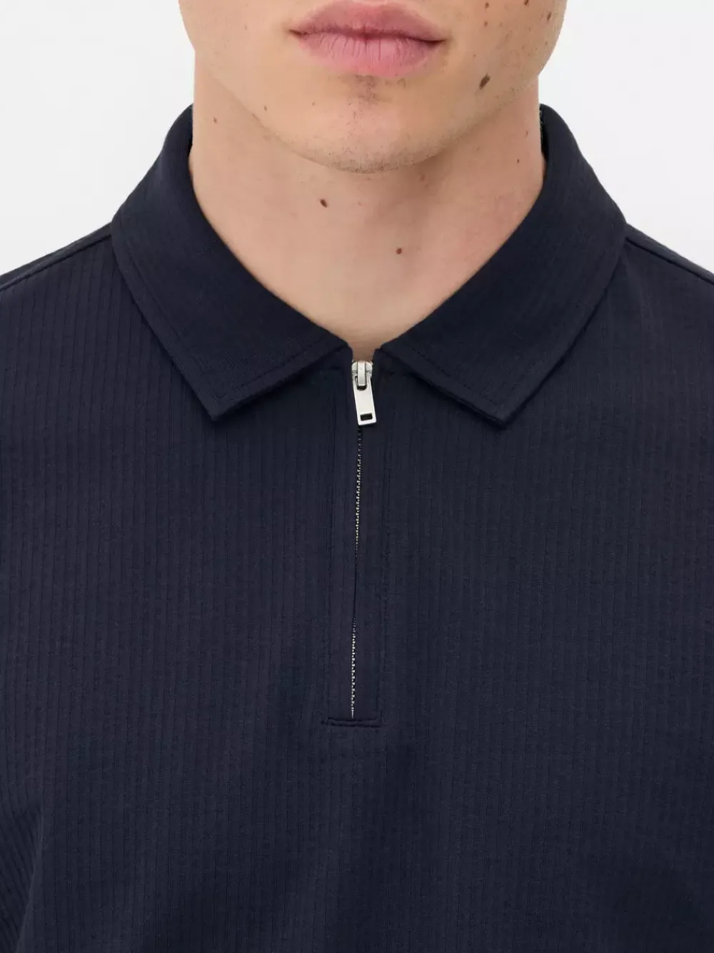 Primark Garnitury I Eleganckie Ubrania|Topy I T-Shirty<Koszulka polo z tkaniny seersucker