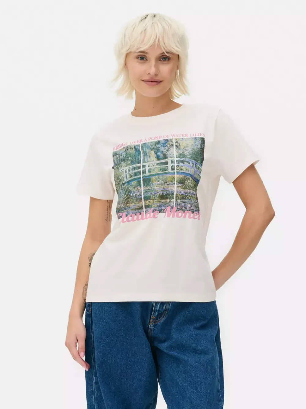 Primark Topy I T-Shirty<Koszulka z dziełem Claude'a Moneta