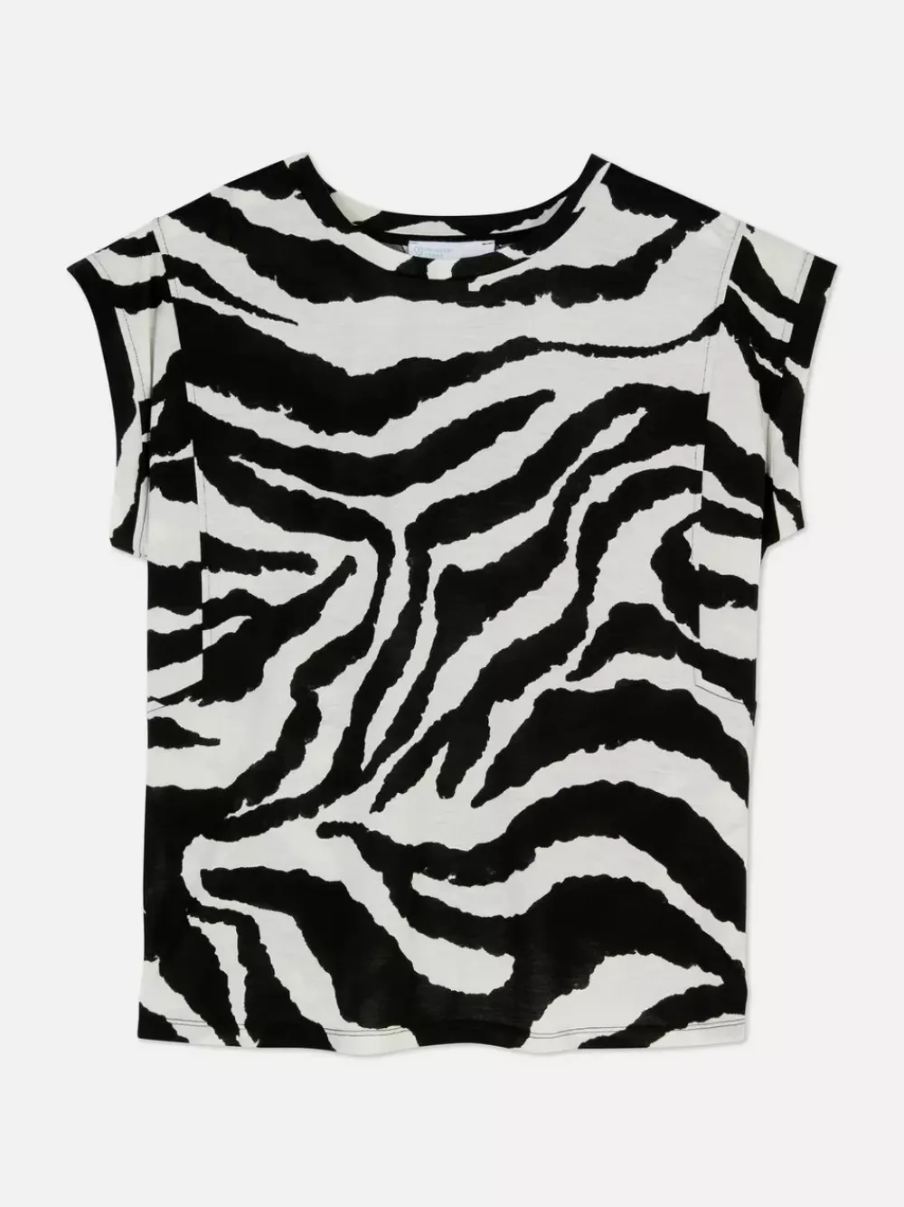 Primark Topy I T-Shirty<Koszulka z krótkim rękawem i ozdobnymi przeszyciami
