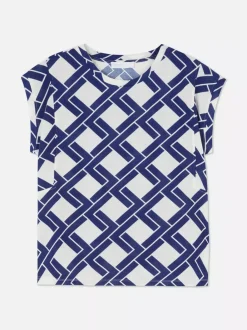 Primark Topy I T-Shirty<Koszulka z krótkim rękawem i ozdobnymi przeszyciami