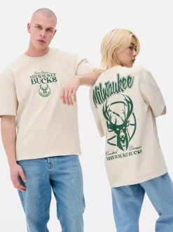 Primark Topy I T-Shirty|Topy I T-Shirty<Koszulka z motywem drużyny NBA Milwaukee Bucks
