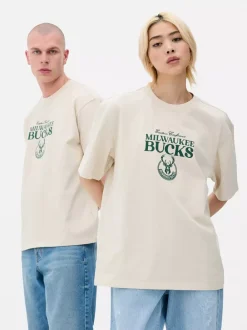 Primark Topy I T-Shirty|Topy I T-Shirty<Koszulka z motywem drużyny NBA Milwaukee Bucks