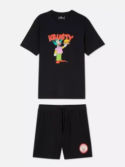 Primark Piżamy<Krótka piżama z Klaunem Krusty z Simpsonów
