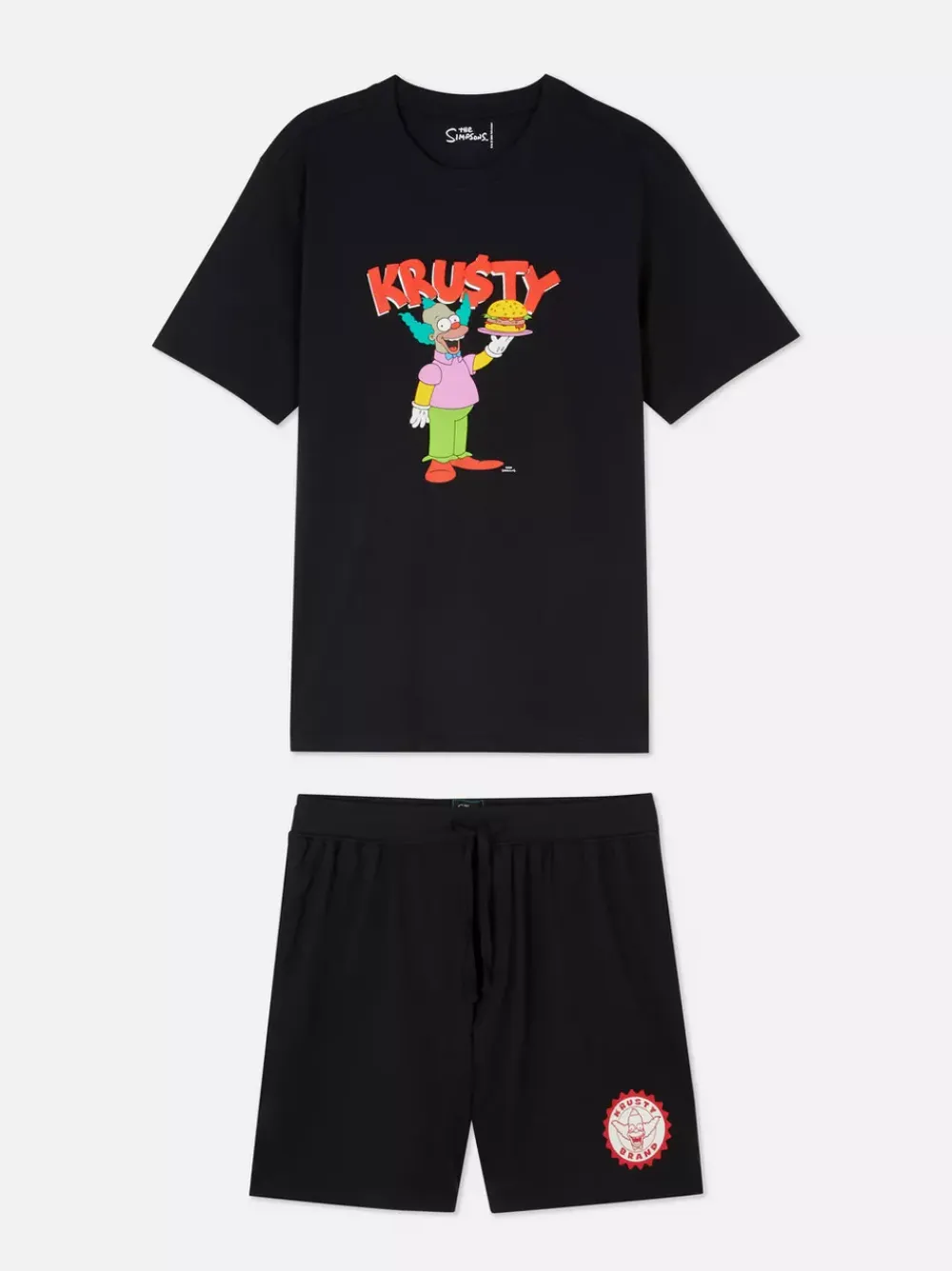Primark Piżamy<Krótka piżama z Klaunem Krusty z Simpsonów