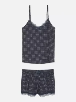 Primark Zestawy Piżamowe<Krótka piżama z koronkowym wykończeniem