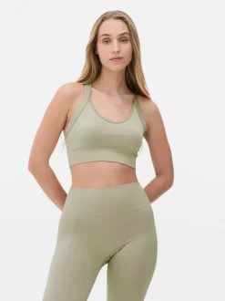 Primark Odzież Domowa I Na Siłownię|Topy I T-Shirty<Krótki bezszwowy top na siłownię