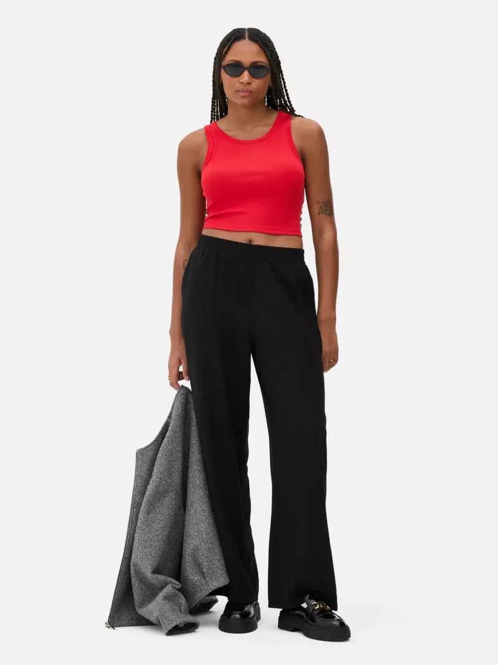 Primark Topy I T-Shirty<Krótki prążkowany top w stylu bokserki