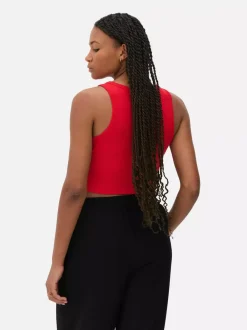 Primark Topy I T-Shirty<Krótki prążkowany top w stylu bokserki