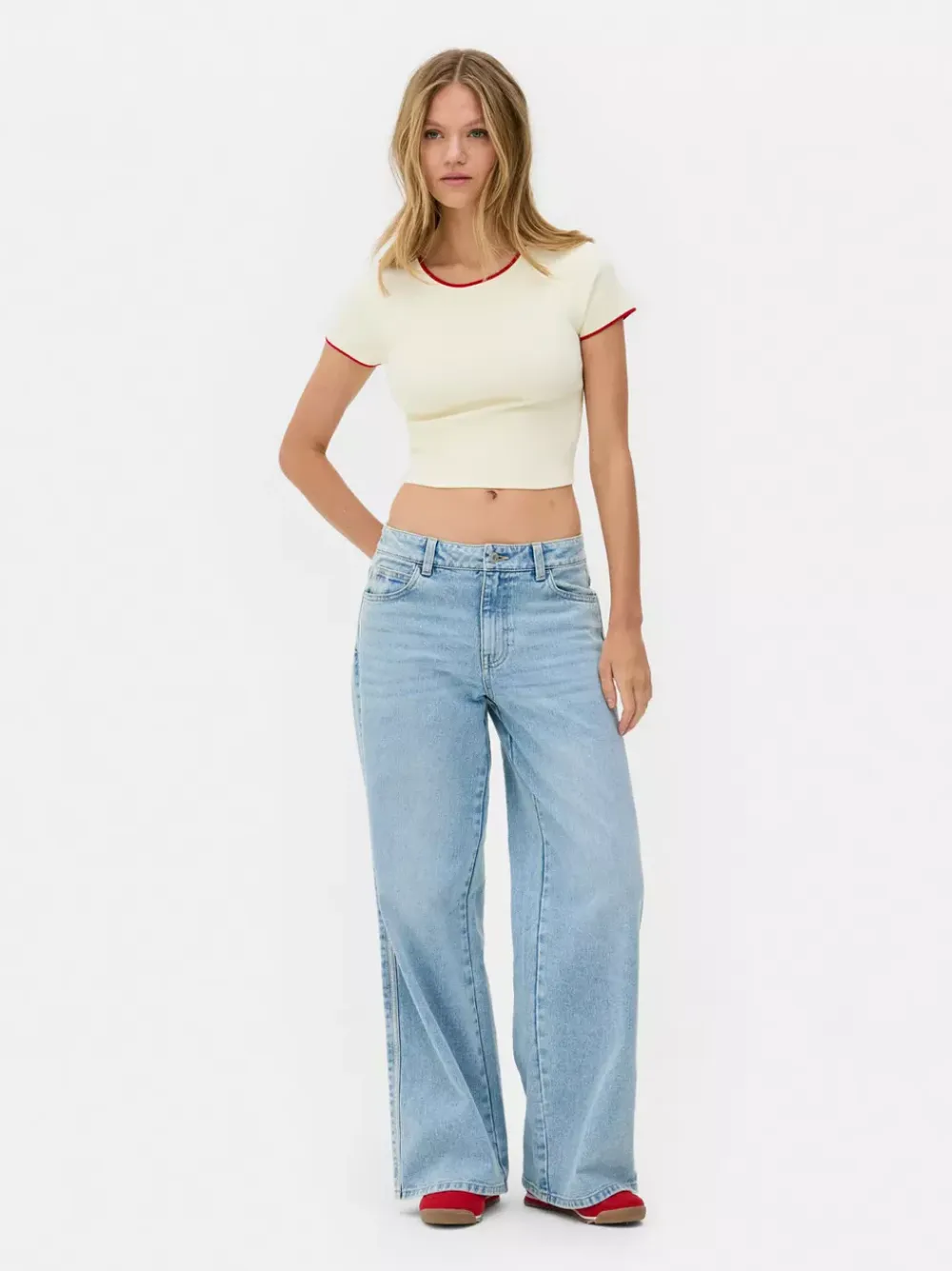Primark Topy I T-Shirty<Krótki T-shirt w paski