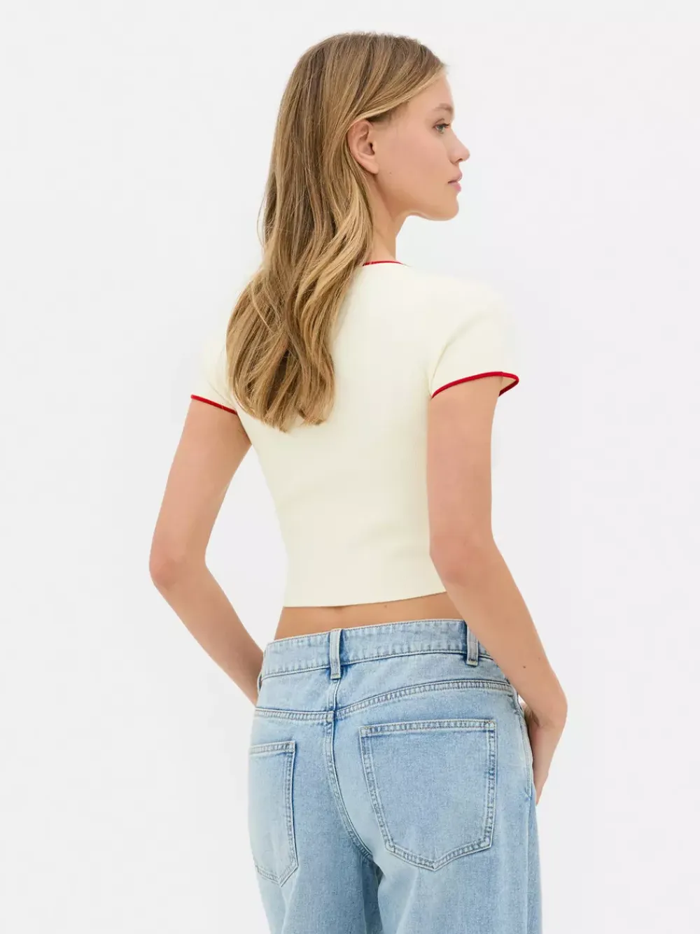 Primark Topy I T-Shirty<Krótki T-shirt w paski