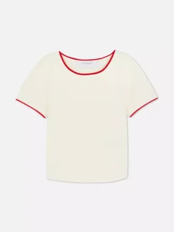 Primark Topy I T-Shirty<Krótki T-shirt w paski